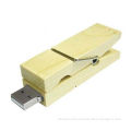 4 Gb Usb 2.0 Flash Drive Disk,clip Shaped Wood Storage Device